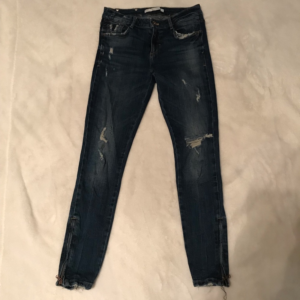Zara Distressed Skinny Jeans